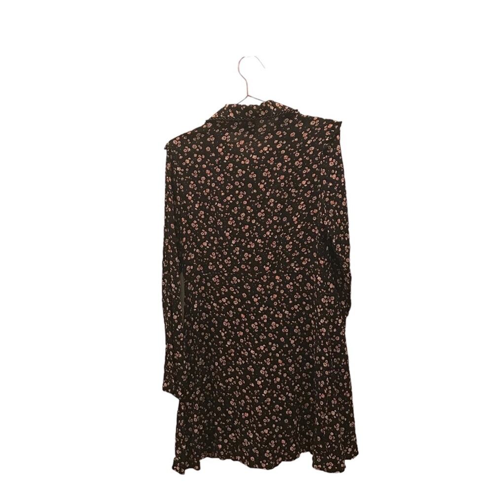 Wild Fable Long Sleeve Ruffle Beaded Dress - Size Medium - Picture 2 of 8
